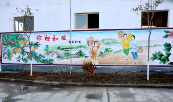 黄冈乡镇文化墙 乡风文明焕发新活力